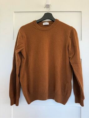Men's Crewneck Sweater in Rich Chestnut Brown
